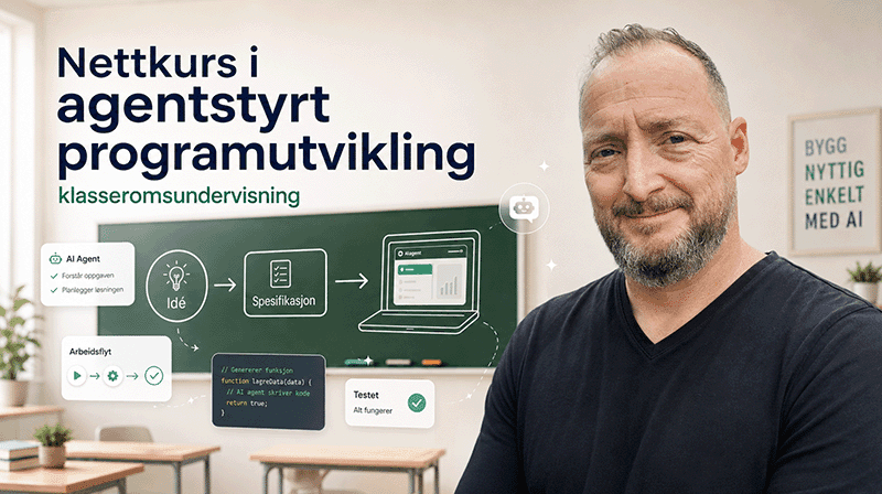 Kursbilde for Agentstyrt programutvikling for nybegynnere