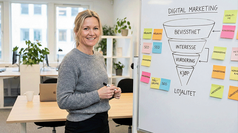 Kursbilde for nettstudiet digital markedsføring