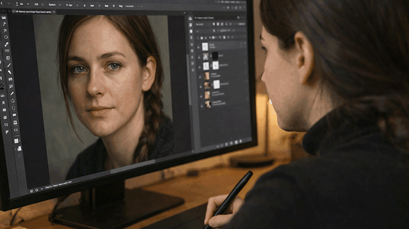 Kursbilde for nettstudiet Photoshop og bilderedigering